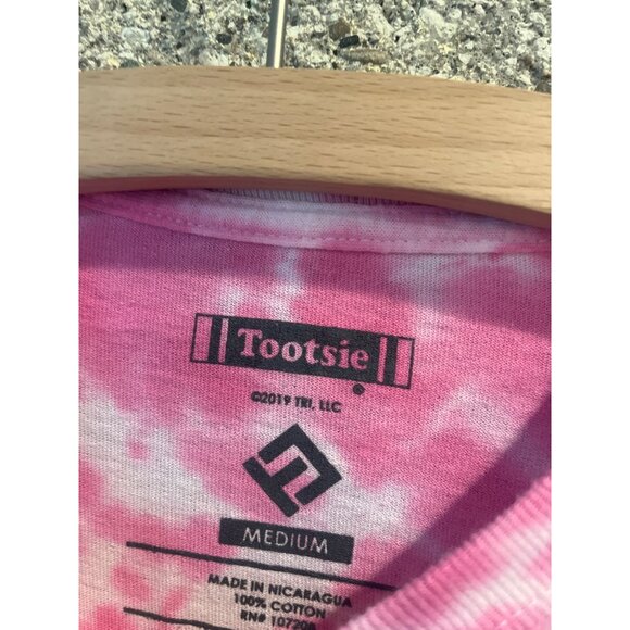 Blow Pop Bubble Gum Tie-Dye Long Sleeve Shirt  Tootsie  M  100% Cotton  Multi-Co - Picture 3 of 6